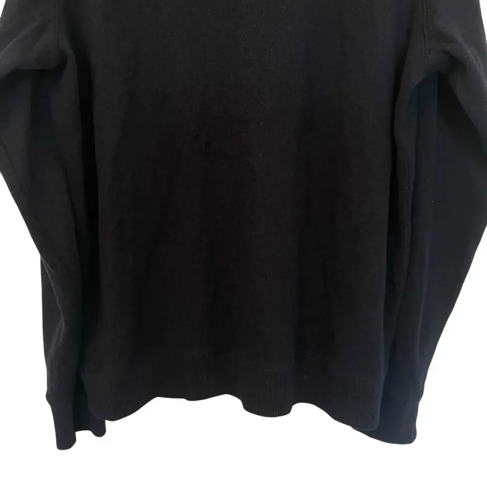 NWT Banana Republic Full Zip Cotton Heavyweight Jacket Black Mens Size XL